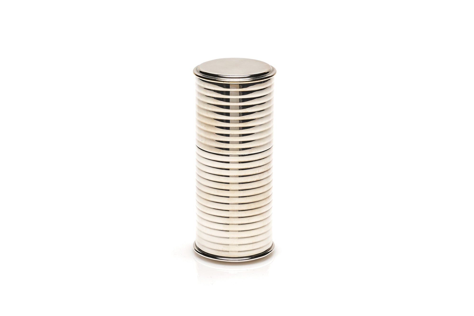 Christofle Ribbed Canister