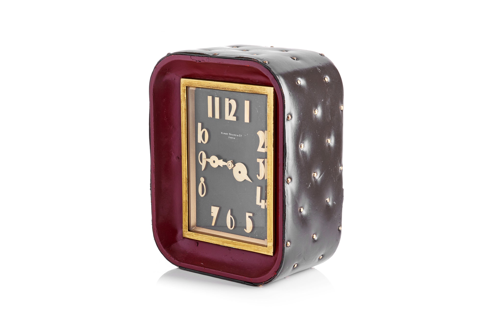 Kirby Beard & Co., Tacked Leather Clock