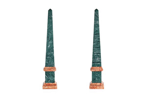 Marble Obelisks, Pair