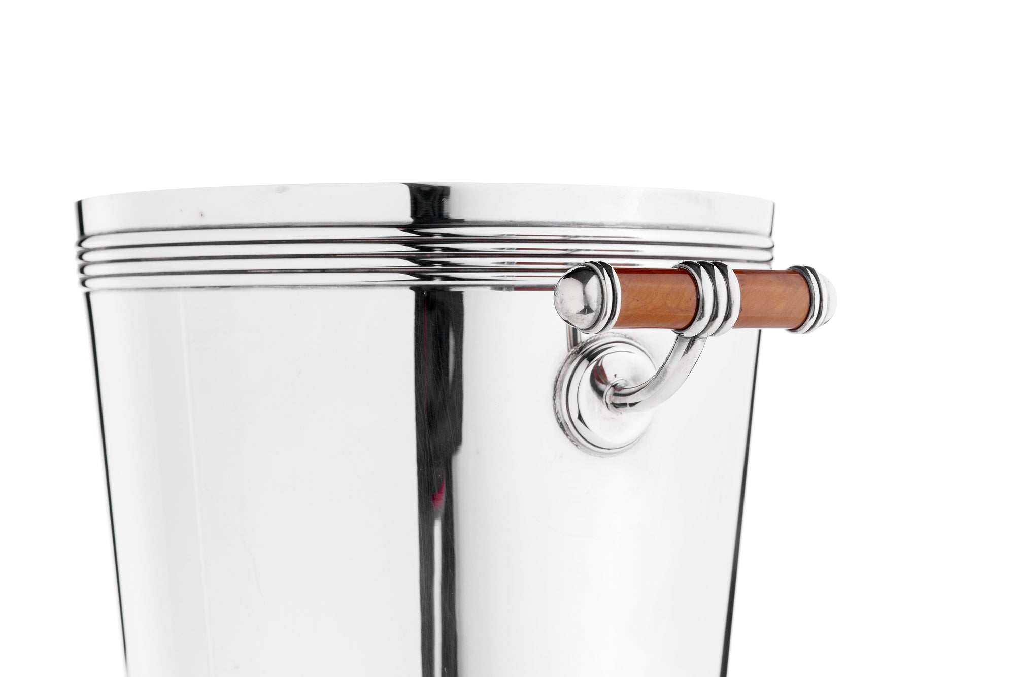 Christofle Ice Bucket, Lacquer Handles