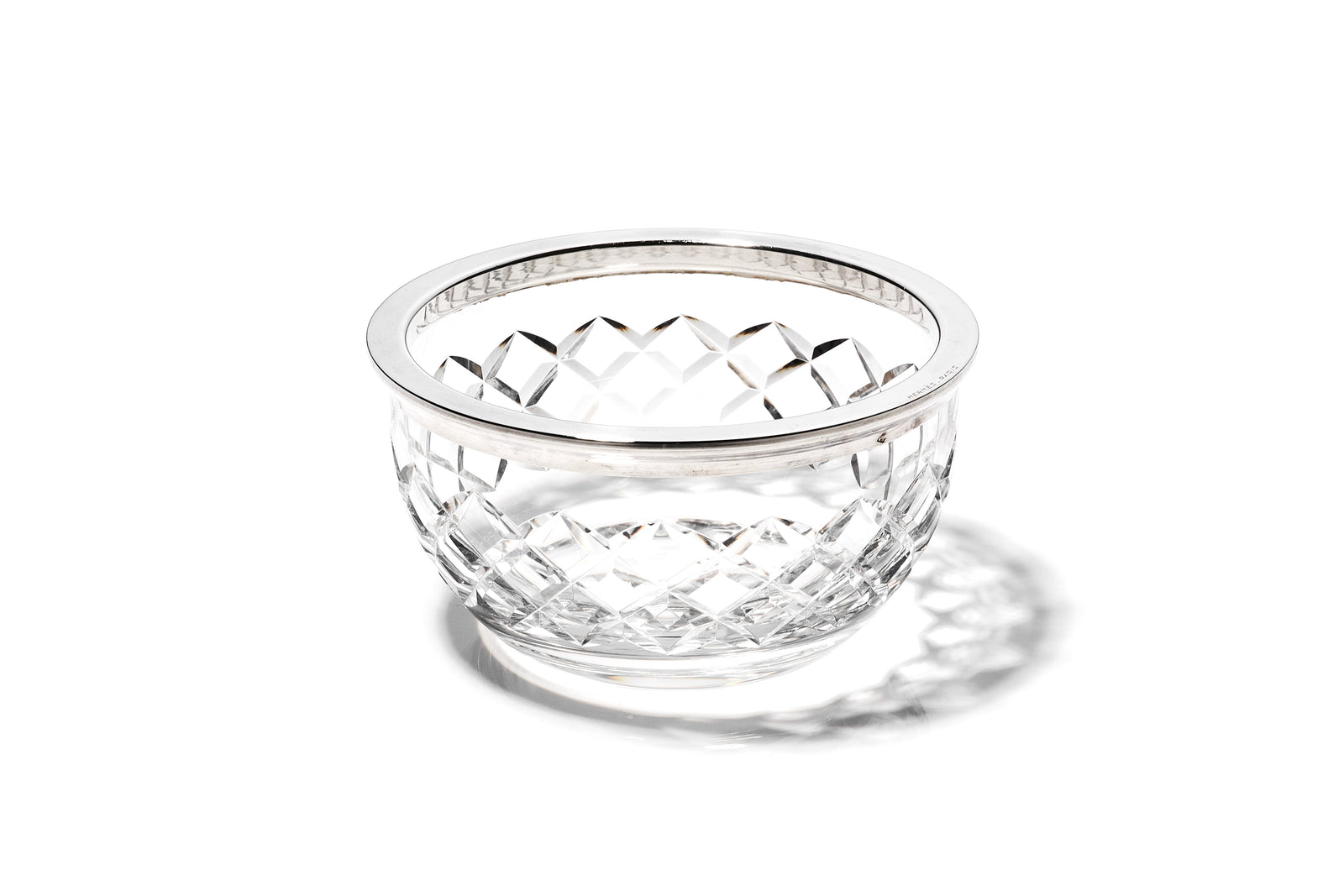 Hermes Crystal & Sterling Dish