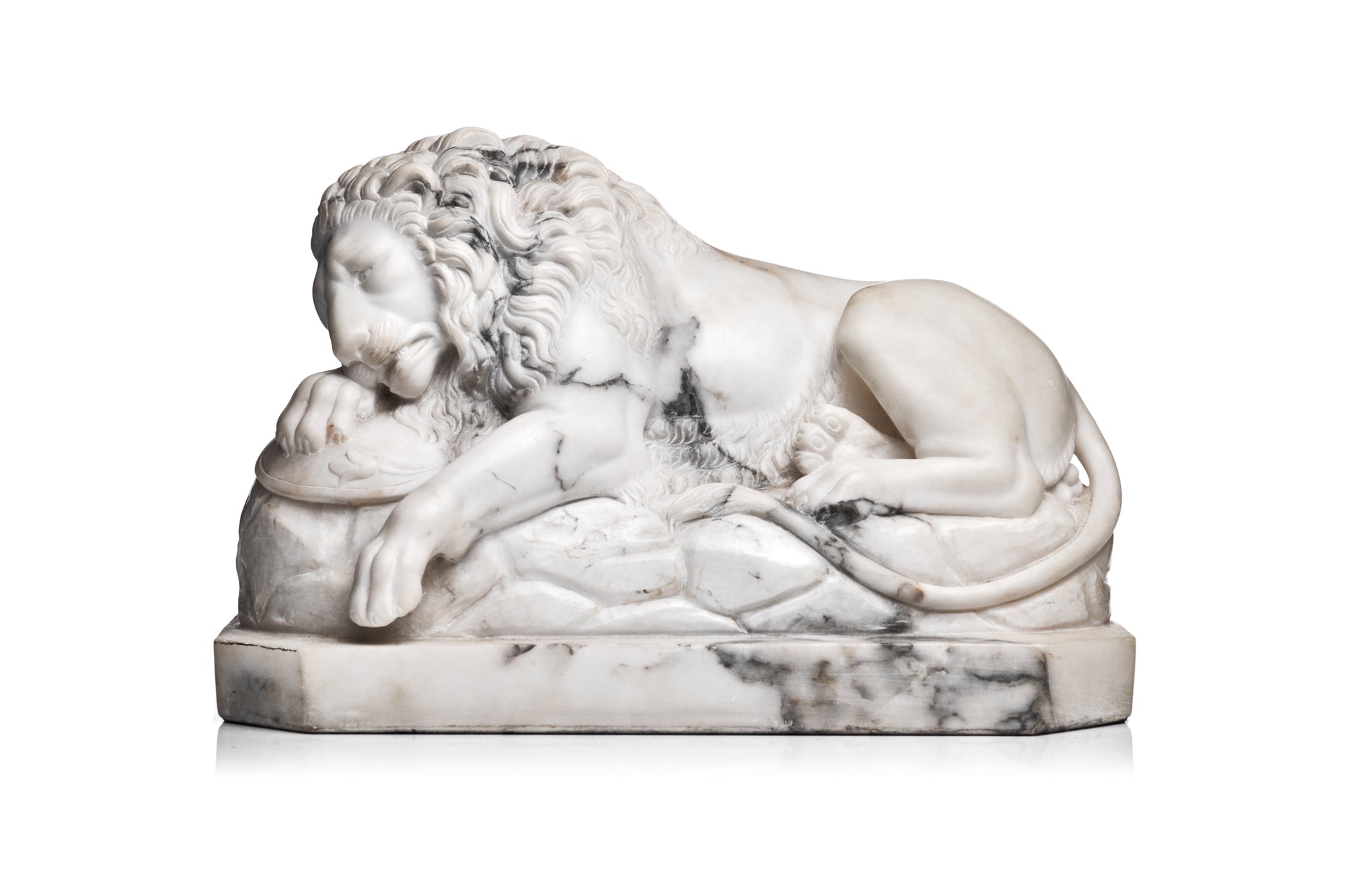 Lion of Lucerne Marble Sculpture