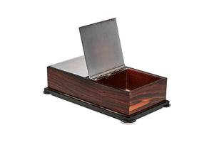 Macassar Wood & Chrome Box