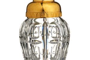 French Crystal & Gilt-Silver Cocktail Shaker