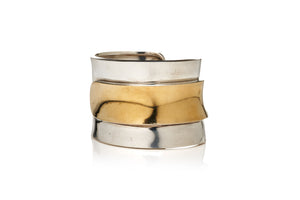 Cartier Sterling & Gold Cuff