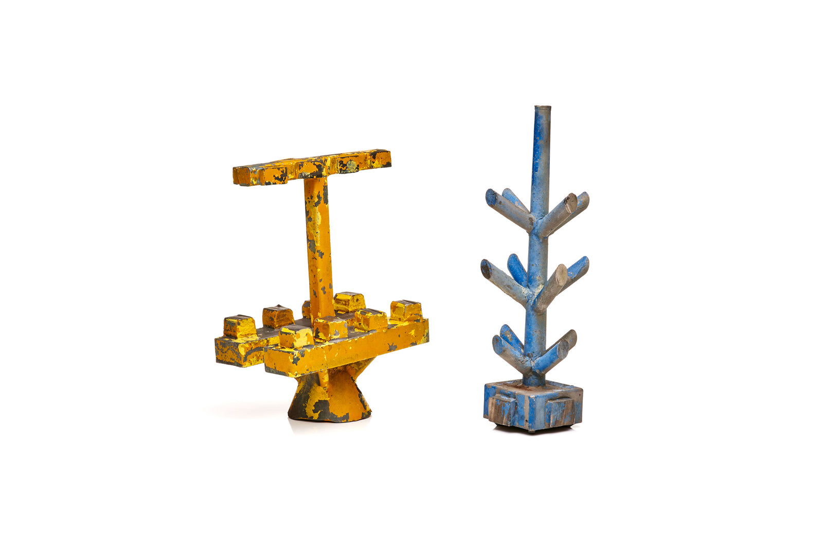 Pair of Assemblage Sculptures