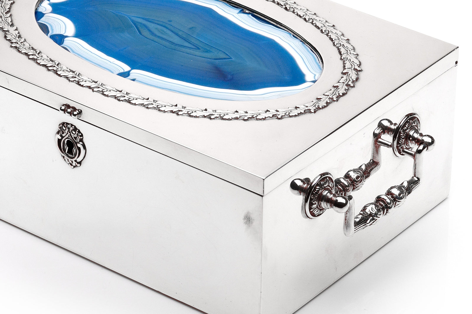 French Agate Jewelry Box