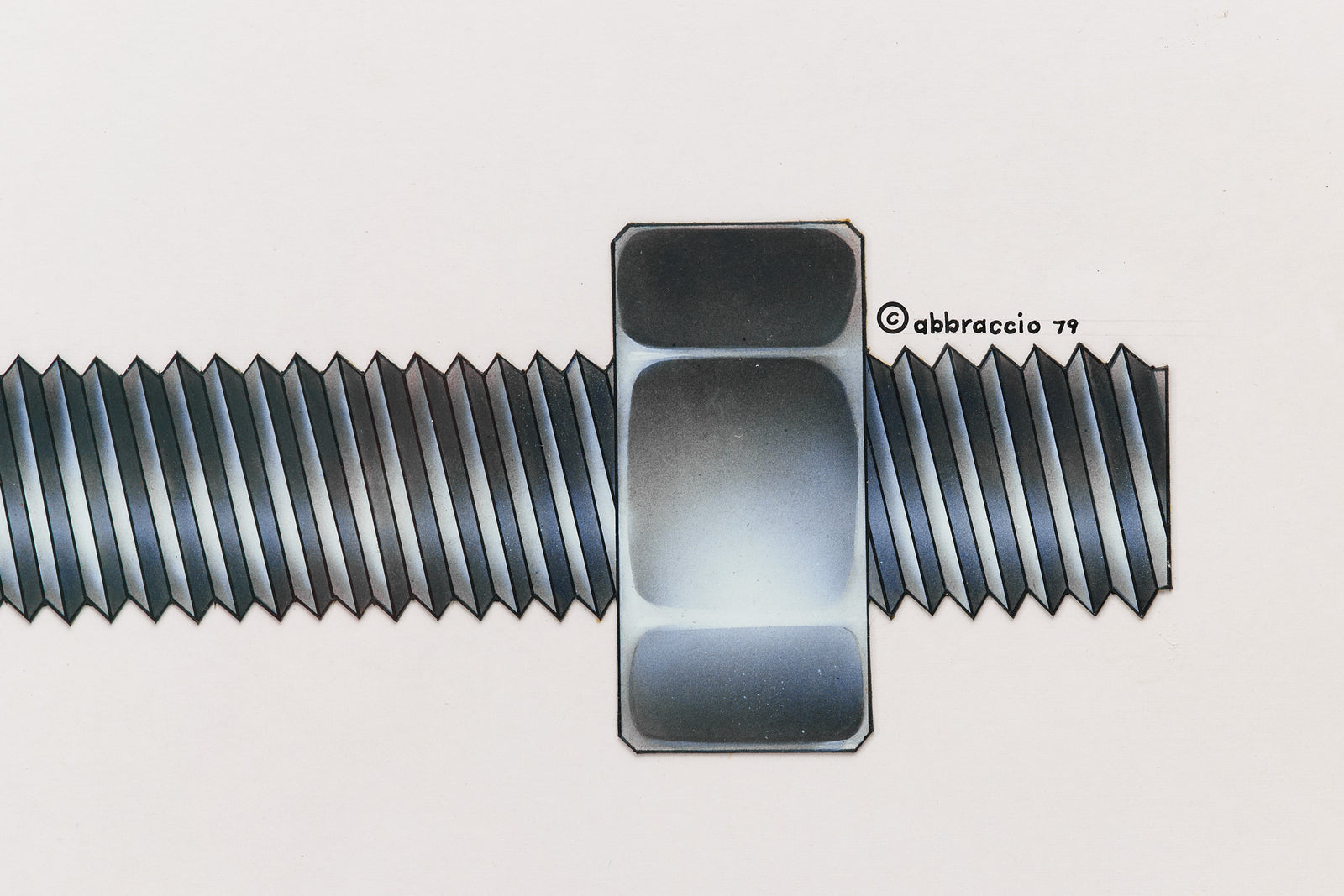 Pen & Ink 'Bolt' Cut-Paper