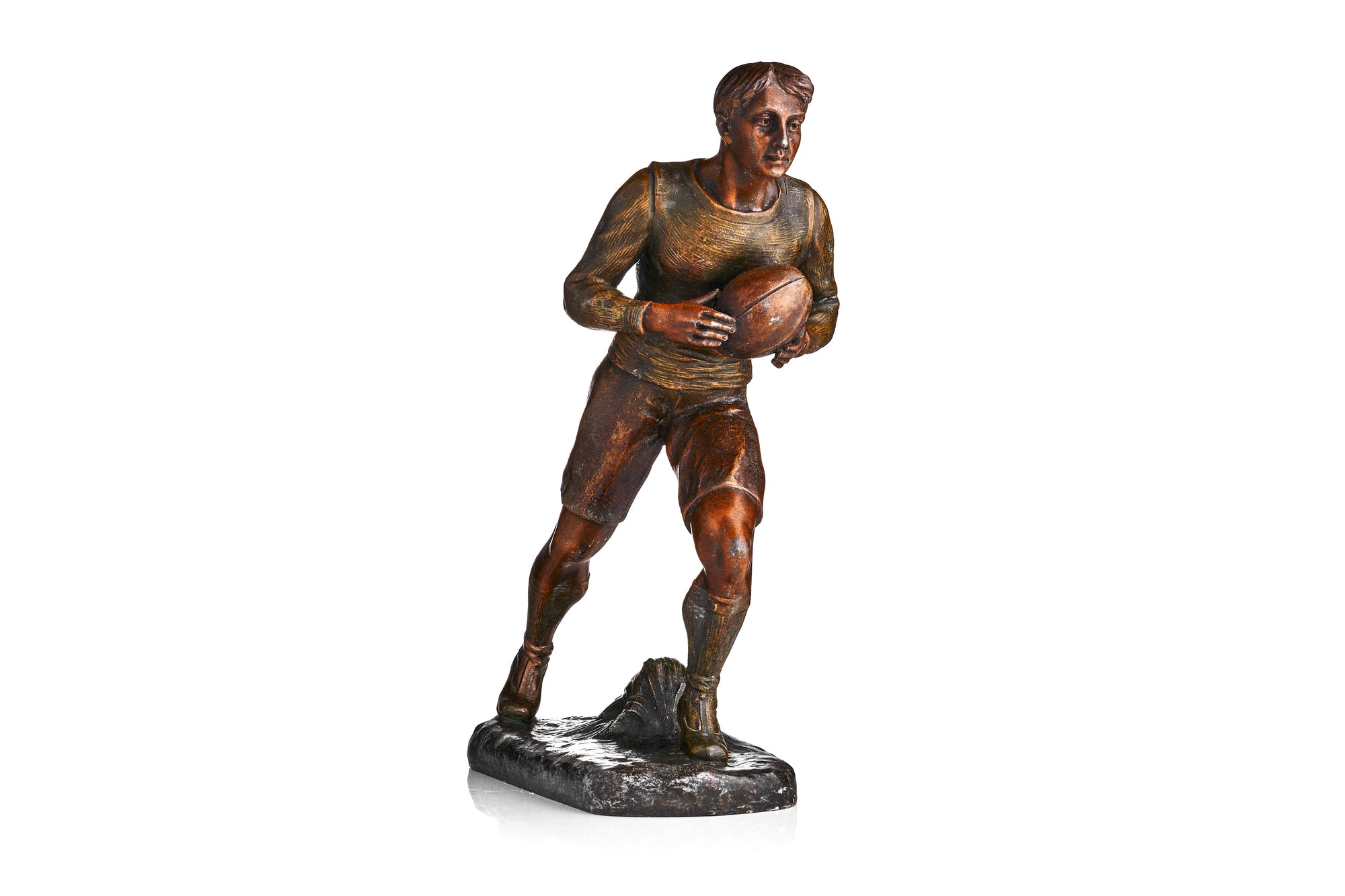 Bronze Rugby Player