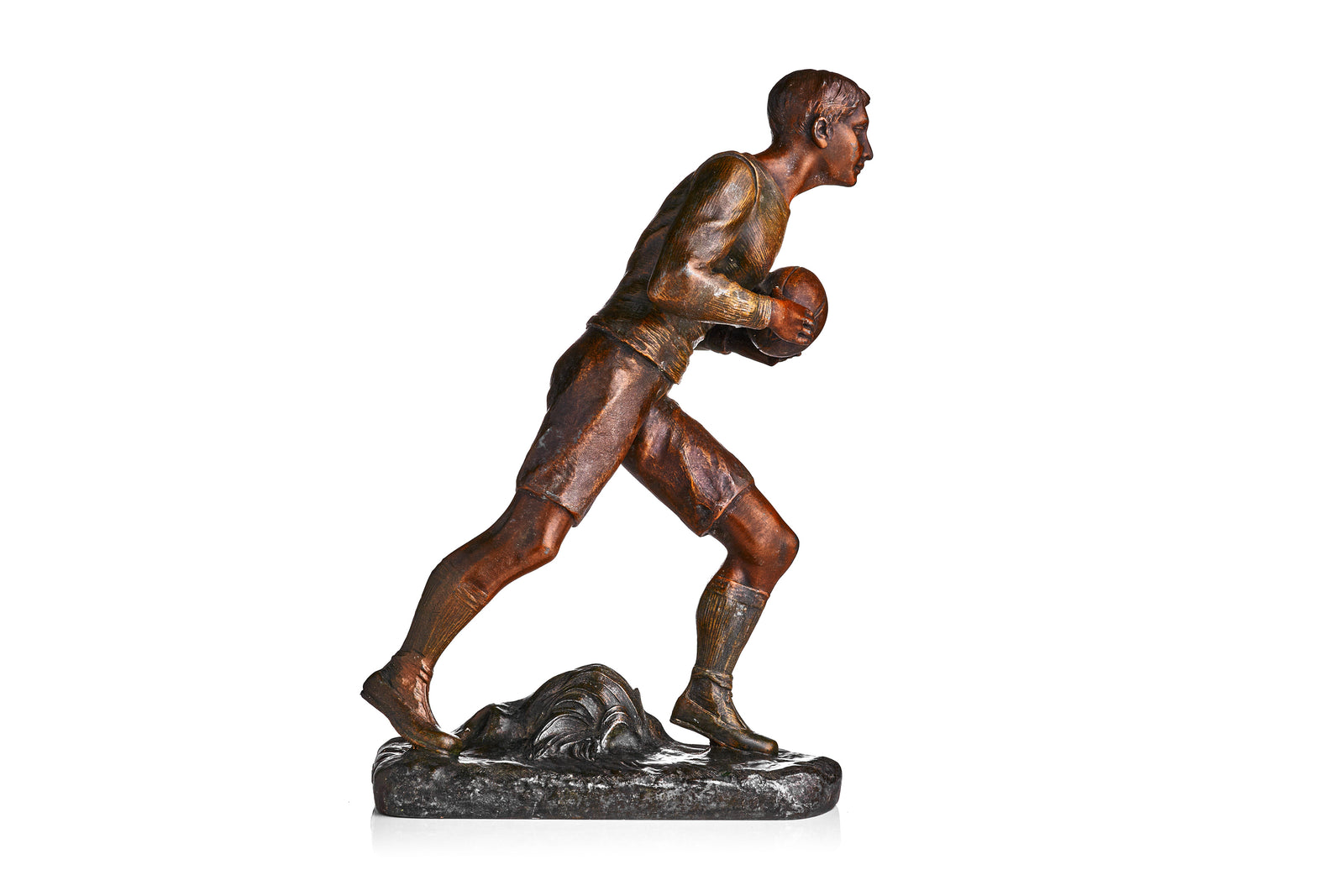 Bronze Rugby Player