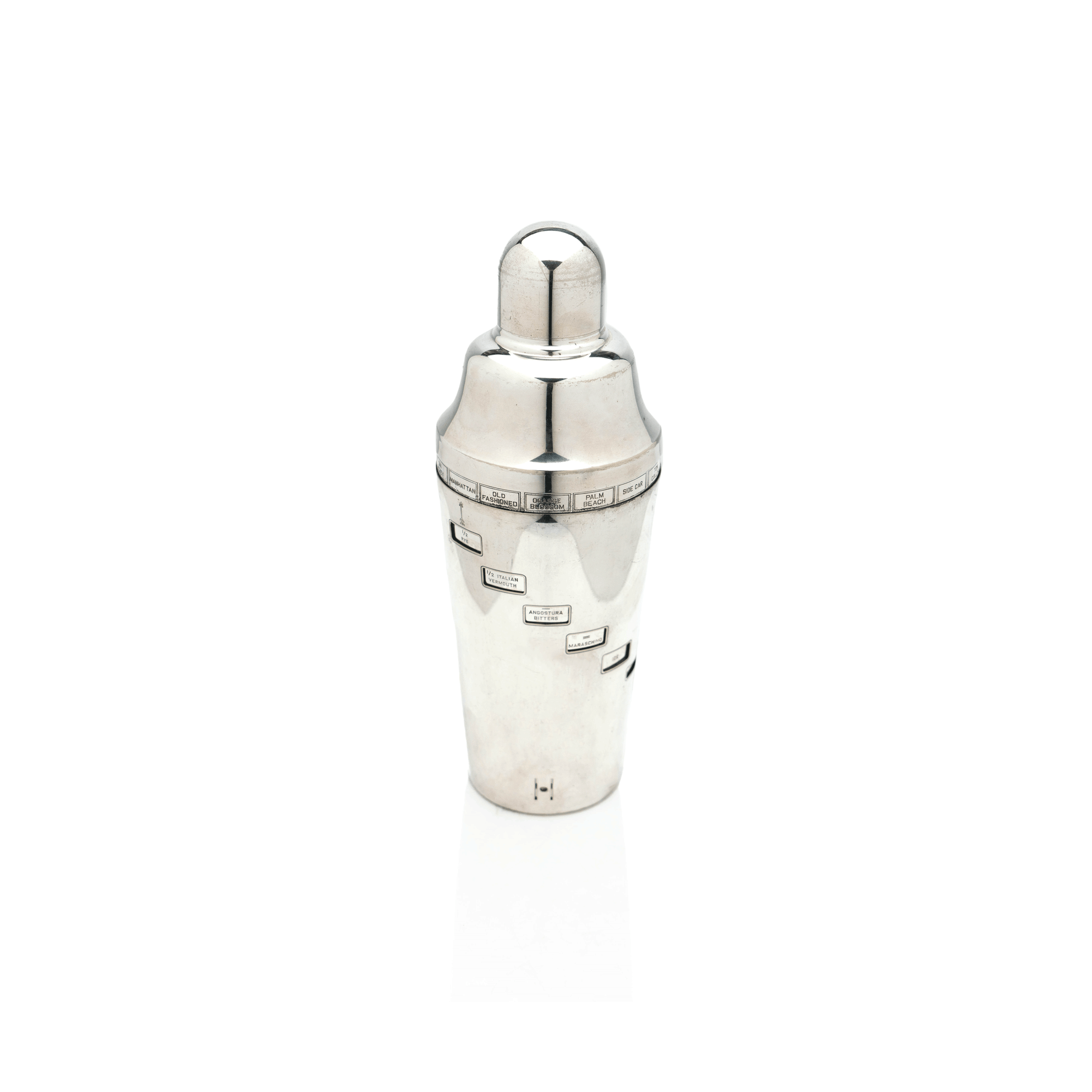 Napier Cocktail Shaker with Recipe Chart