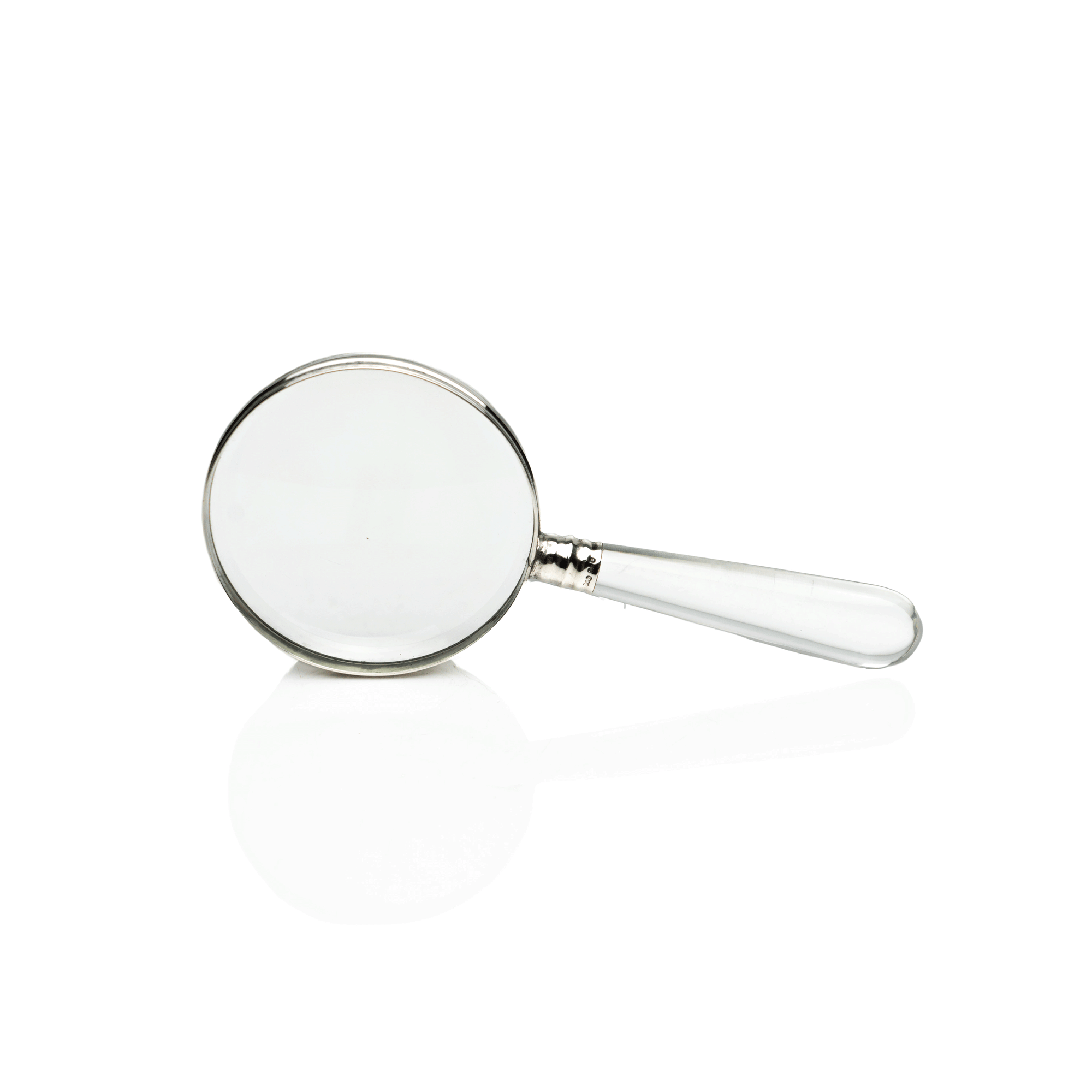 English Magnifier, Rock Crystal & Sterling