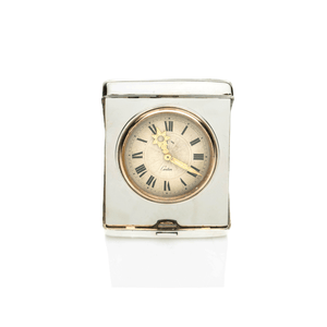 Cartier Sterling & Gold Travel Clock