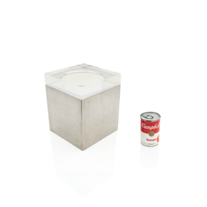 Italian Lucite & Silver Plate Ice Bucket