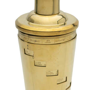 'Recipe' Cocktail Shaker, Italian
