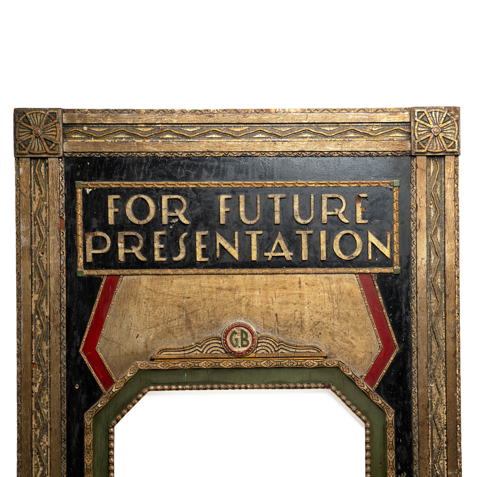 1930's Carved & Painted Theater Presentation Marquees