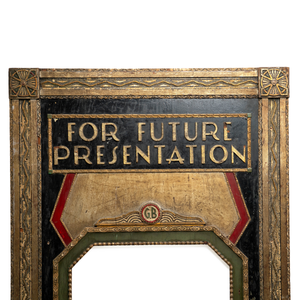 1930's Carved & Painted Theater Presentation Marquees