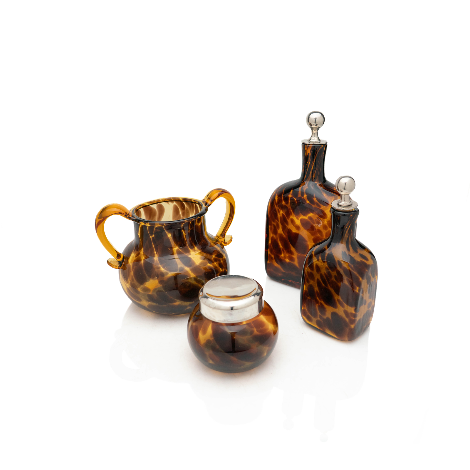 Christian Dior Tortoise Glass Set