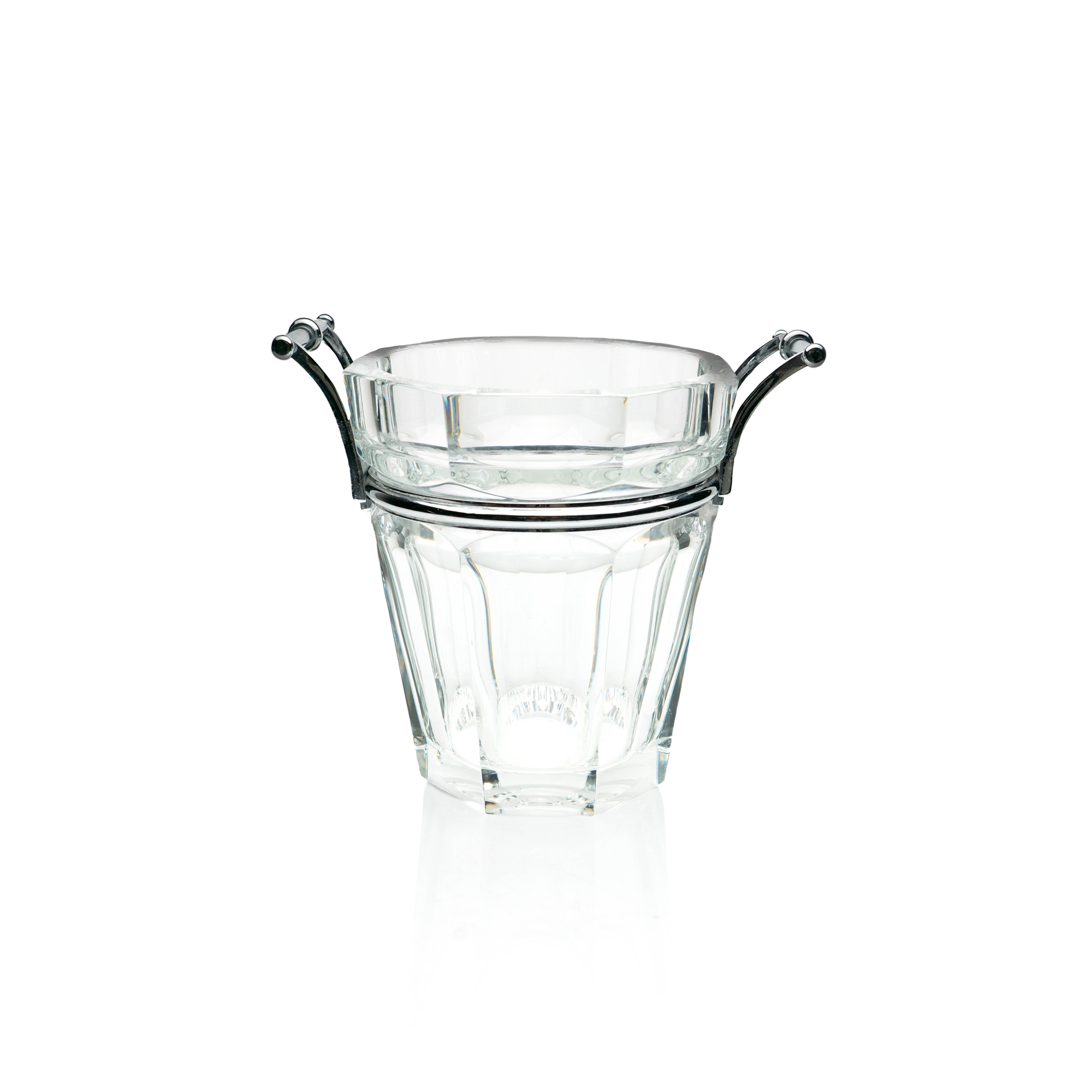 Baccarat Crystal & Silver Ice Bucket