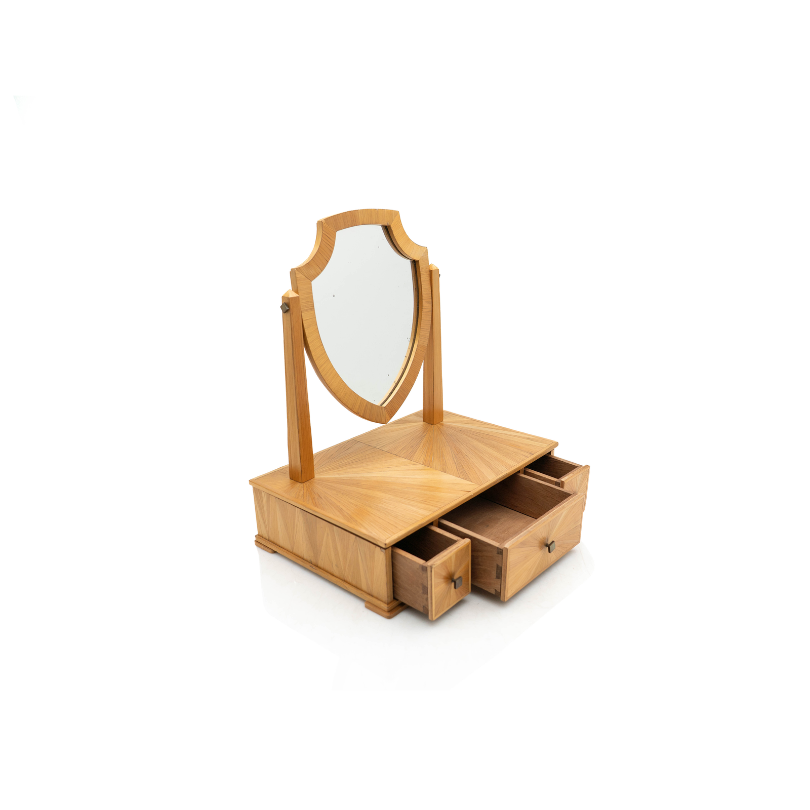 French Marquetry Mirror, 1930's