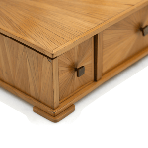 French Marquetry Mirror, 1930's