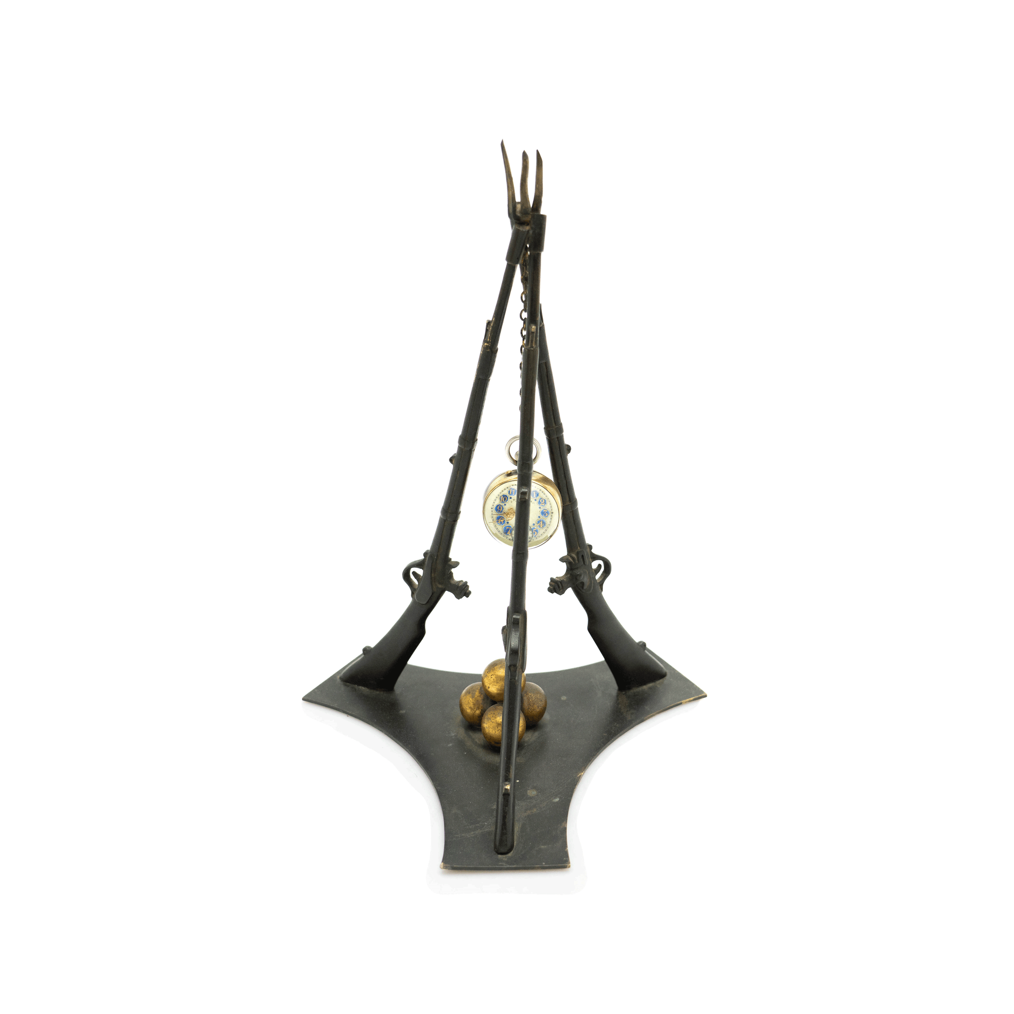 J.E. Caldwell, Ball Clock on Rifle Stand