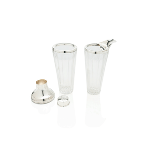 Christofle Crystal Shaker & Pitcher Set