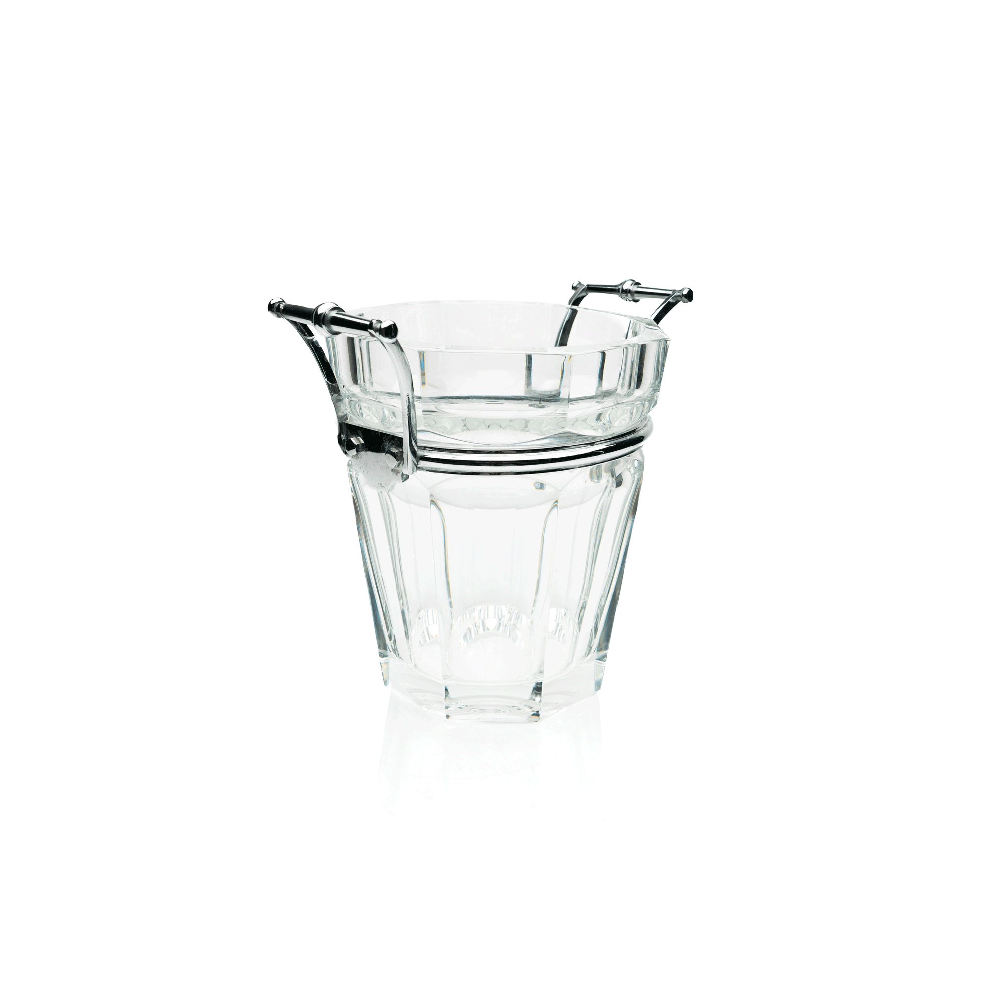 Baccarat Crystal & Silver Ice Bucket