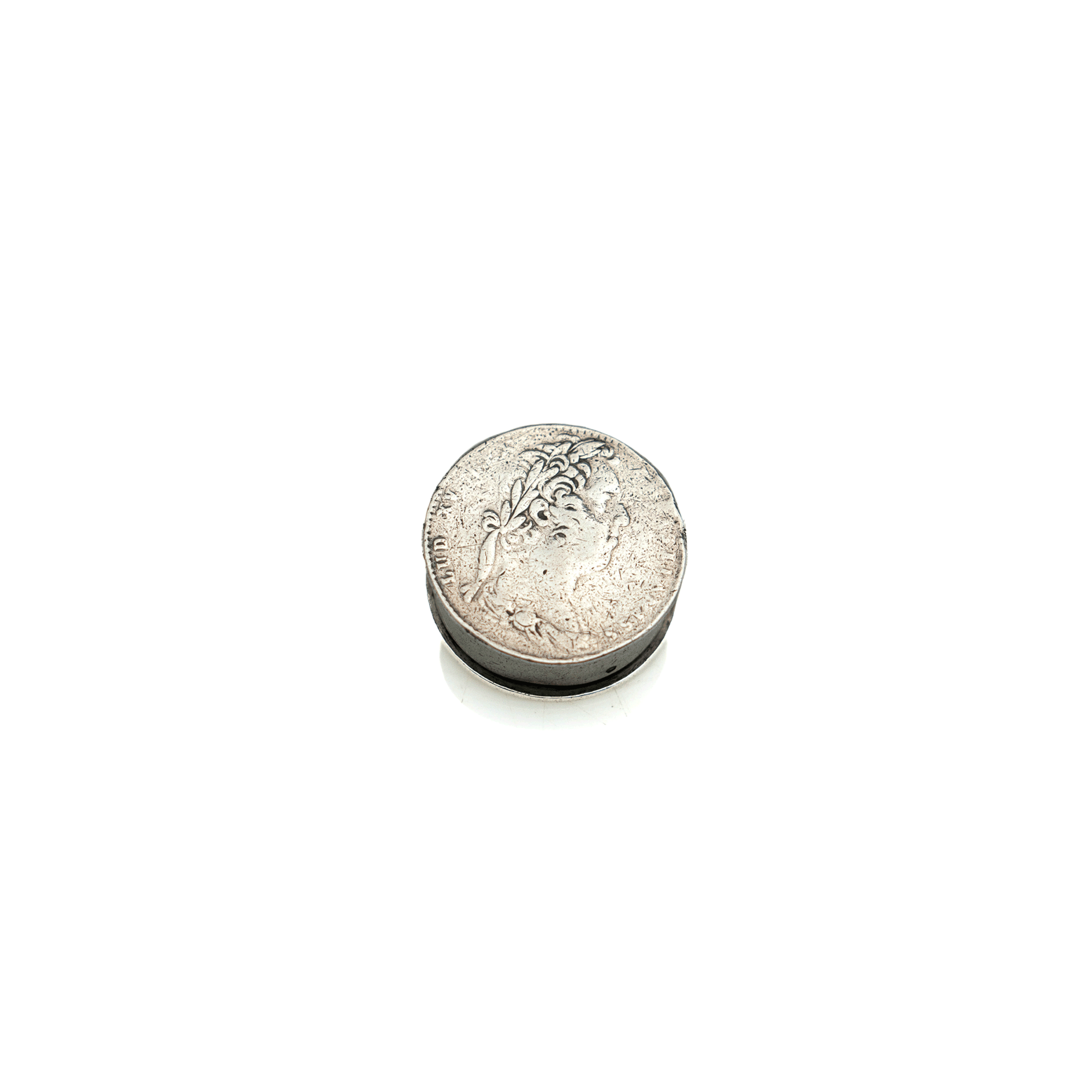 Hermes Silver Coin Pill Box