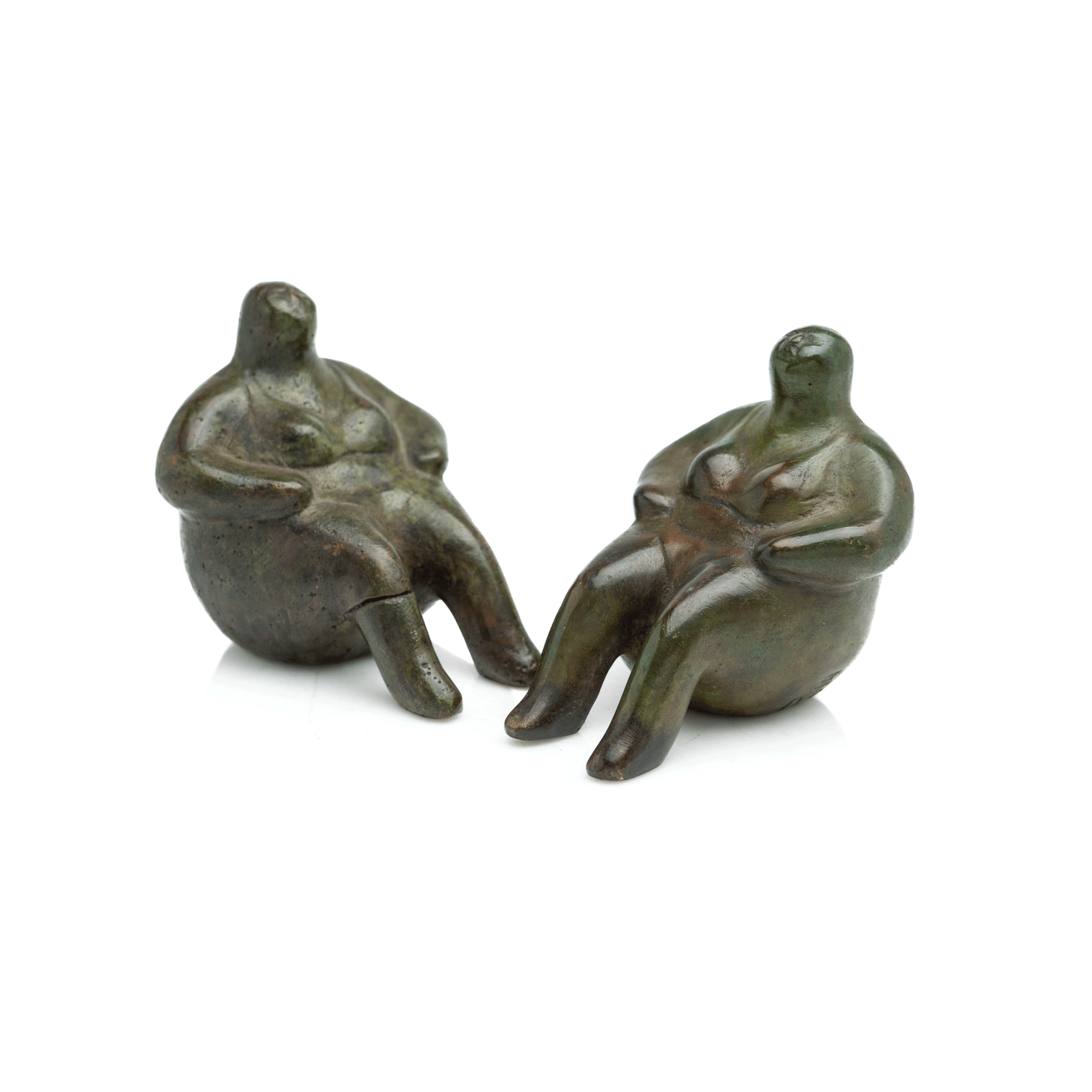 Bronze Reclining Figures, French