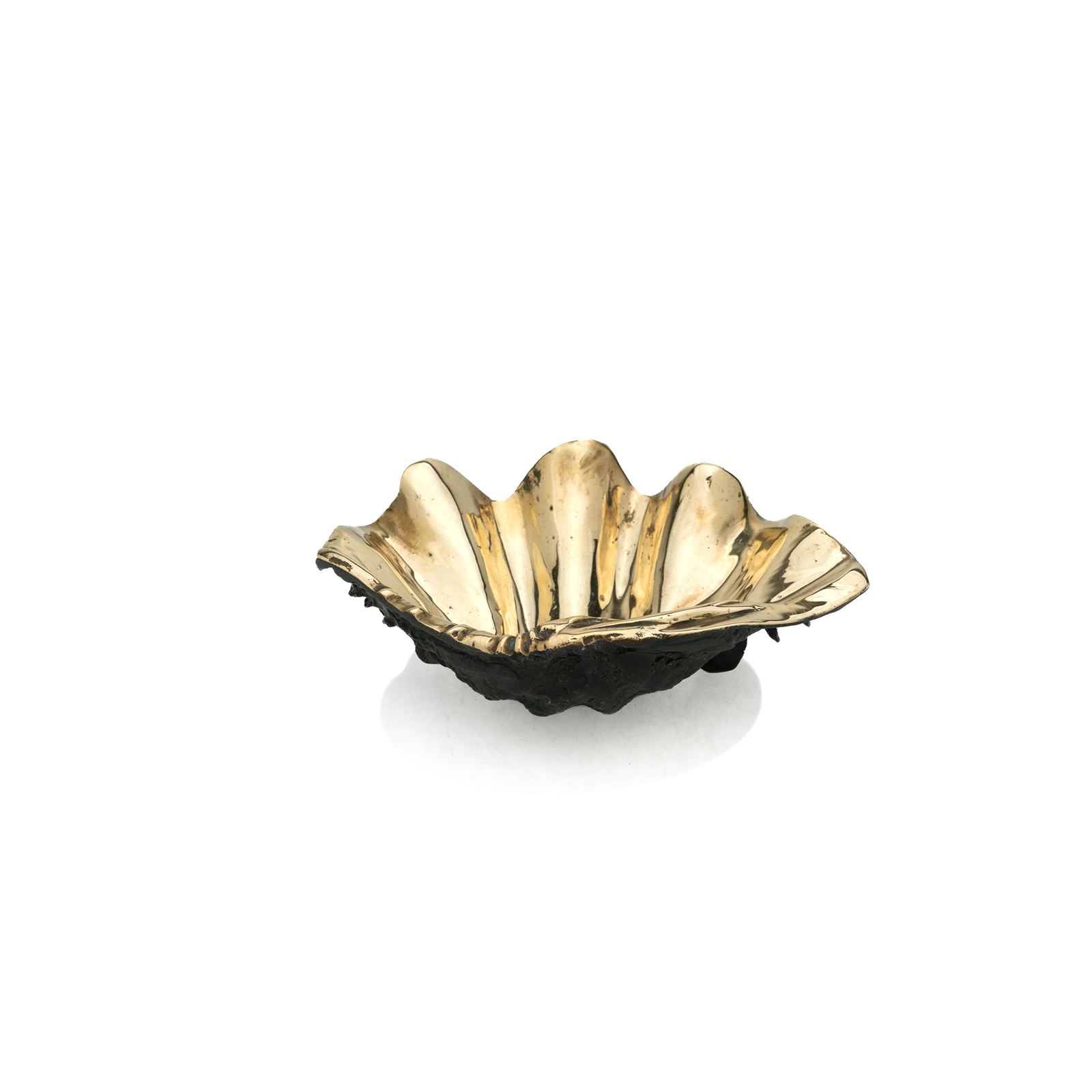 French Bronze Sea Shell catchall