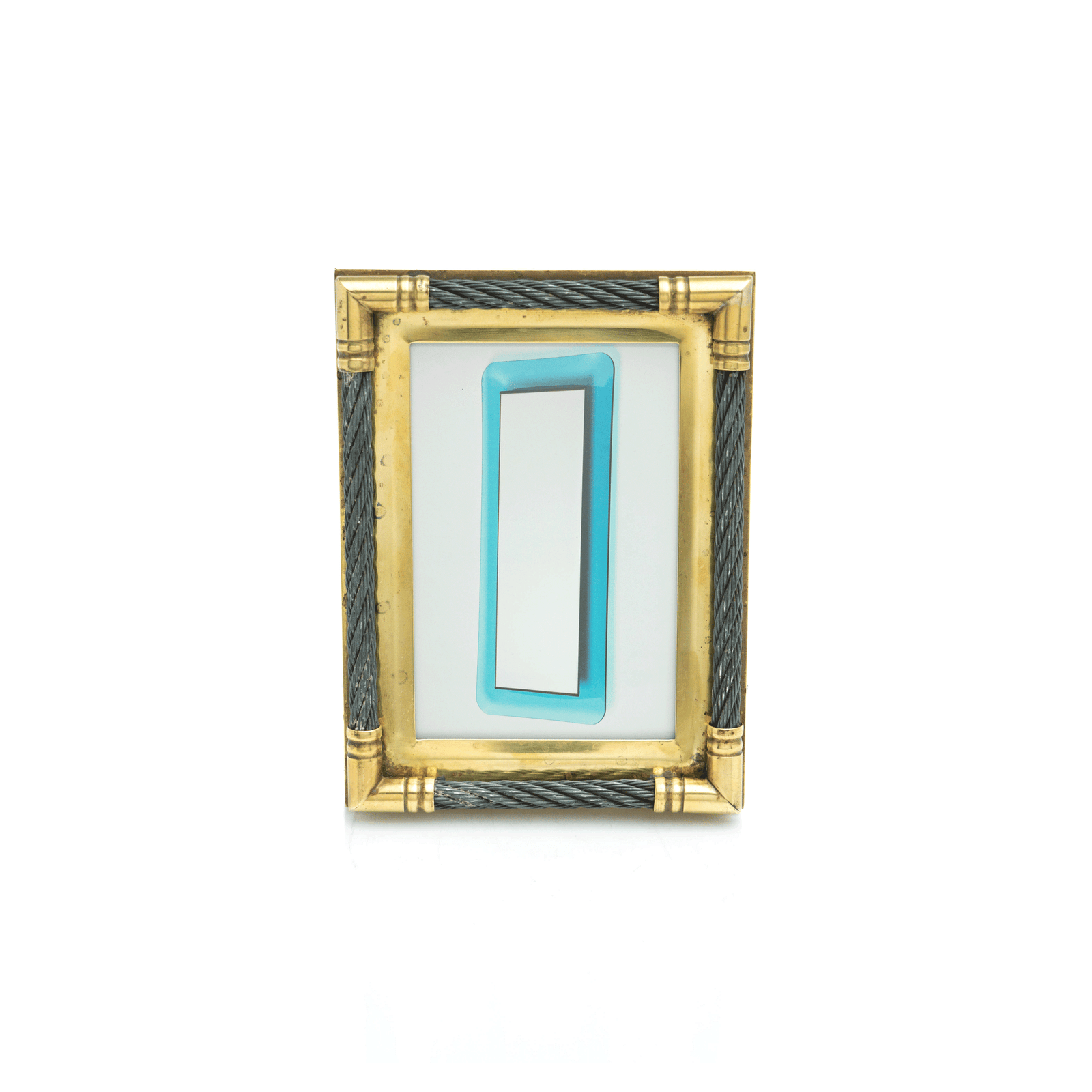 Gilt-Brass & Cable Picture Frame