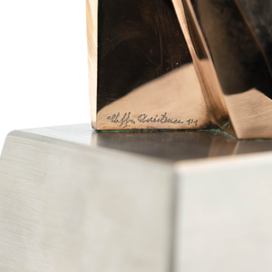 Bronze Faceted Sculpture