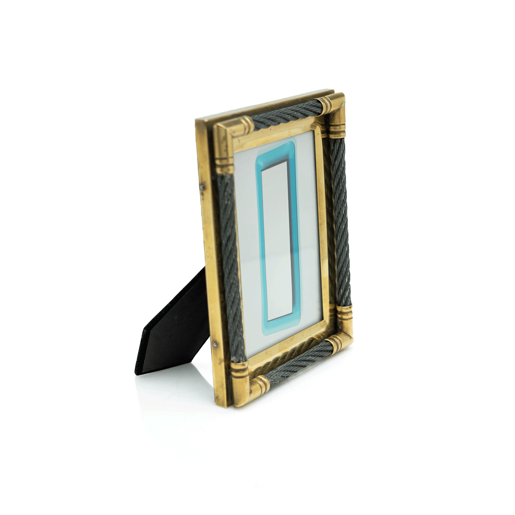 Gilt-Brass & Cable Picture Frame