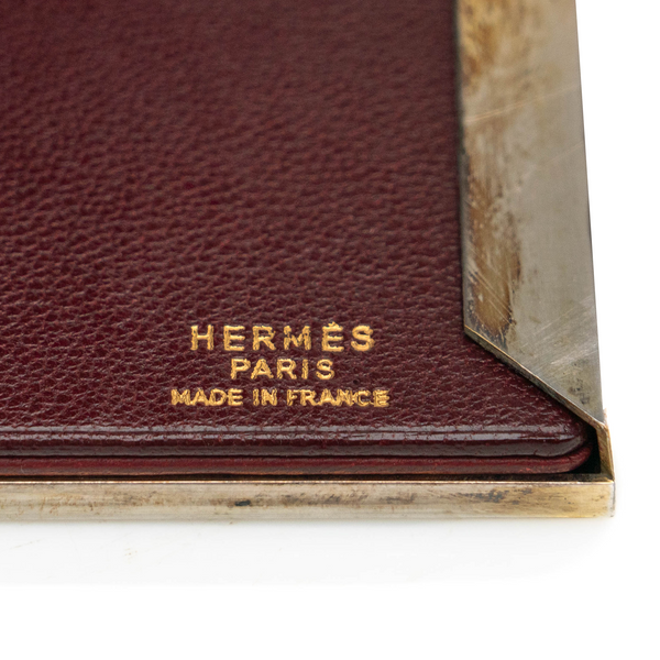 HERMES レザー フォトフレーム ブラウン Hermes Enamel Frame - Mantiques Modern