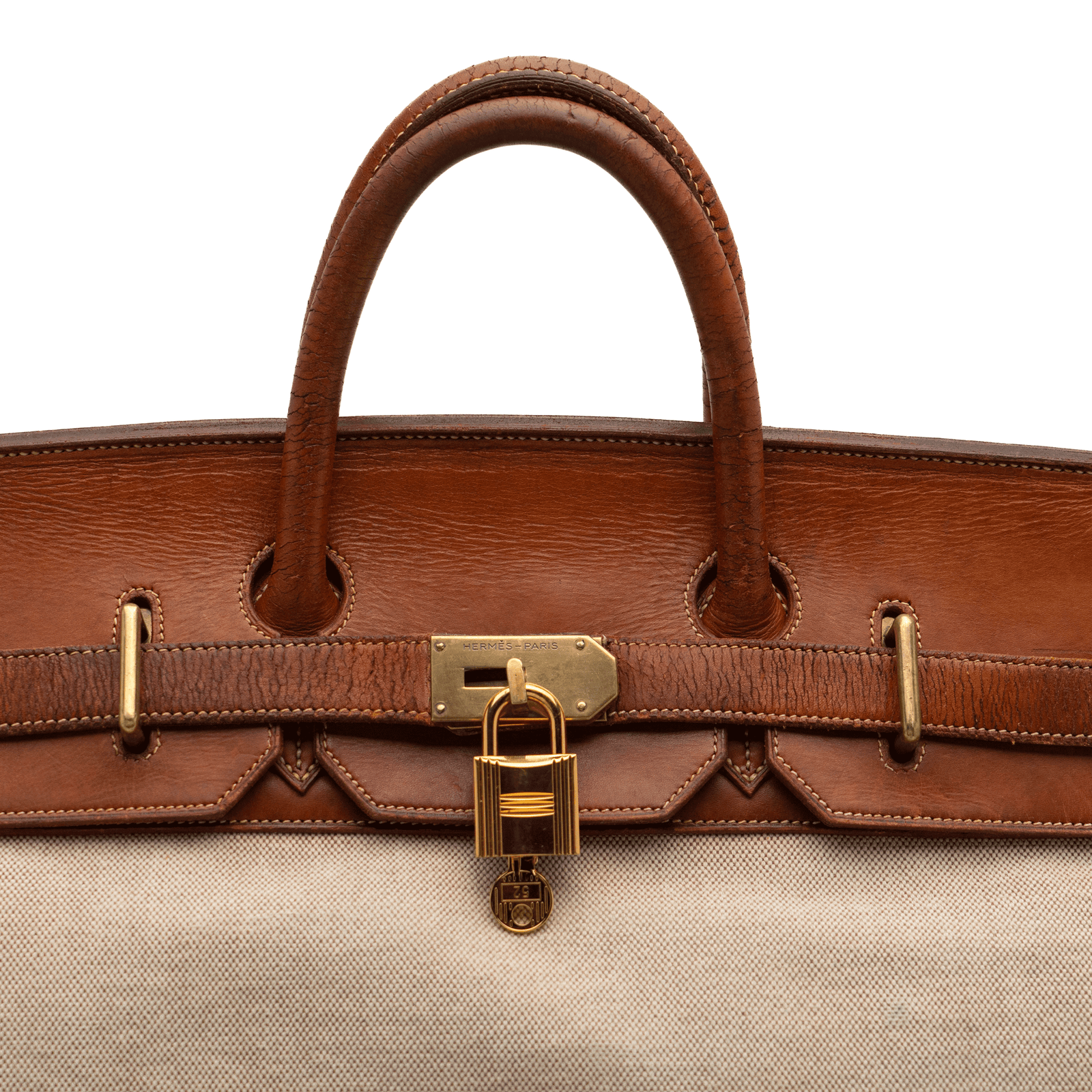Hermes HAC Canvas & Leather, 50cm