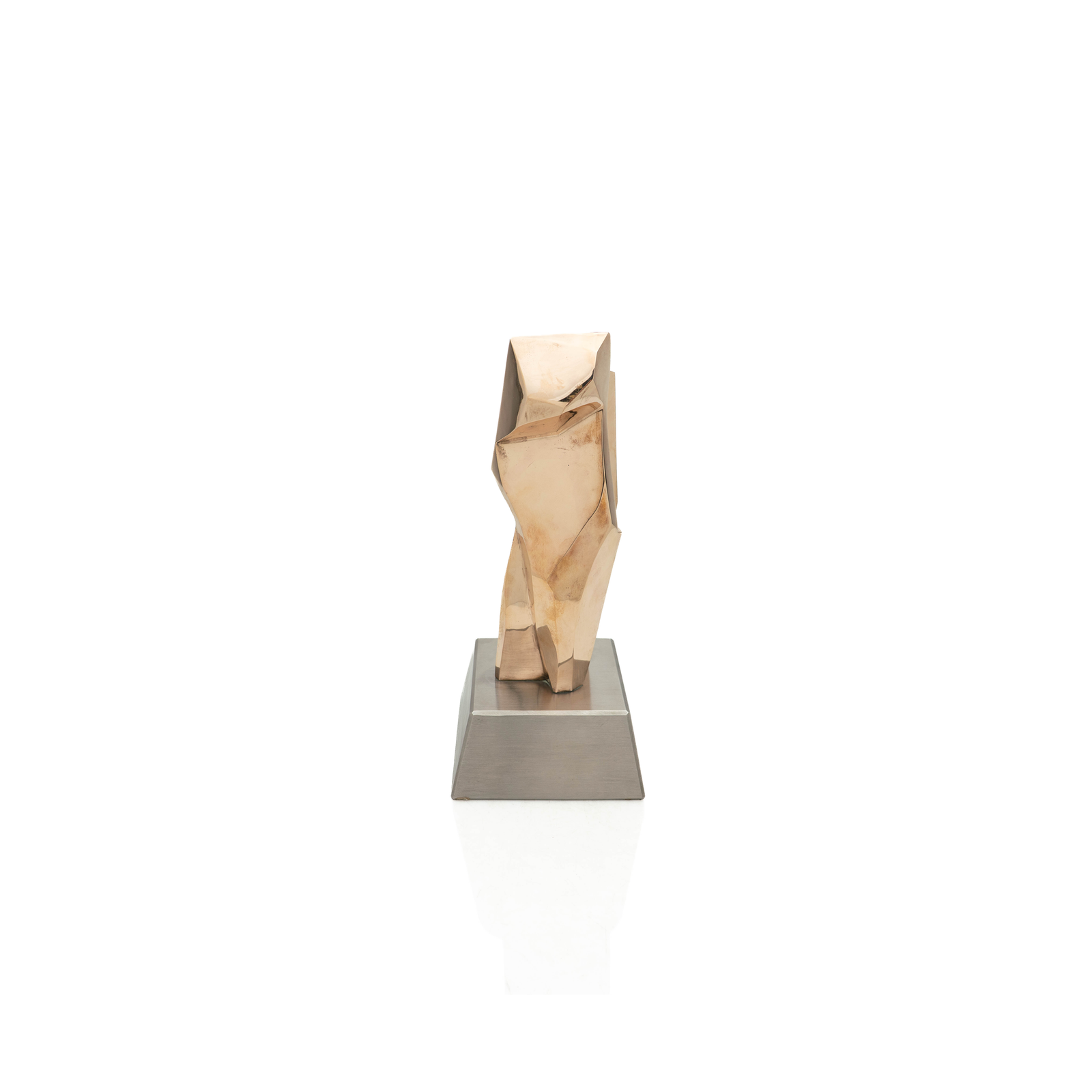 Bronze Faceted Sculpture