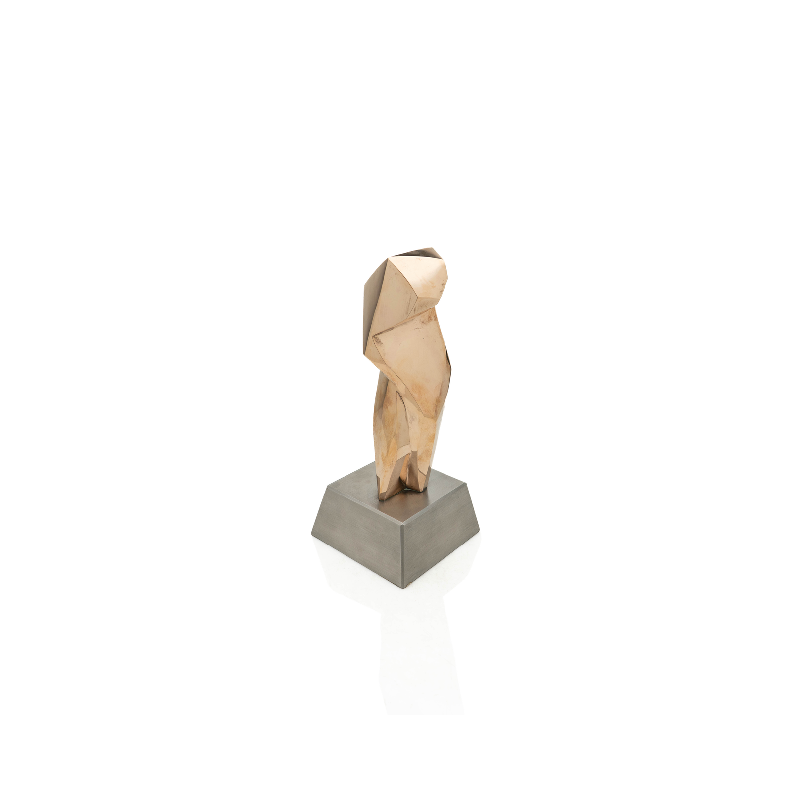 Bronze Faceted Sculpture
