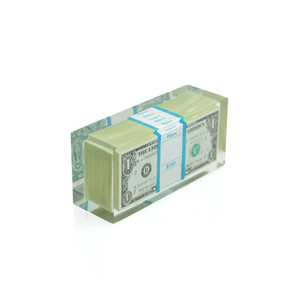 500 Dollar Bills in Lucite