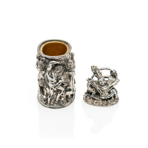 French 19th-Century Silvered Bronze Humidor
