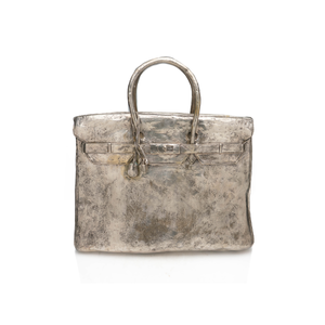 Giant Silvered Bronze Birkin Sculpture