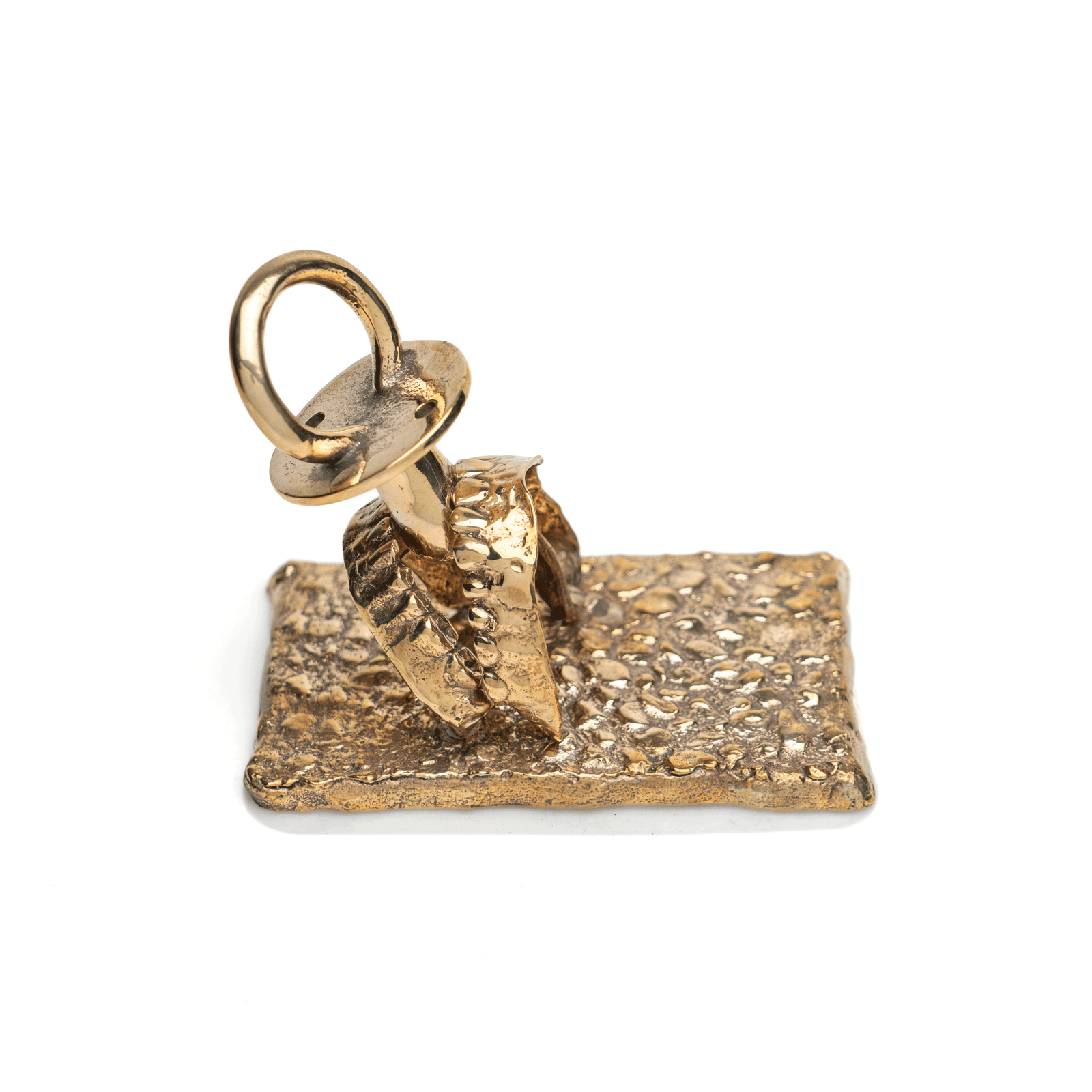 Bronze Pacifier/Dentures Sculpture