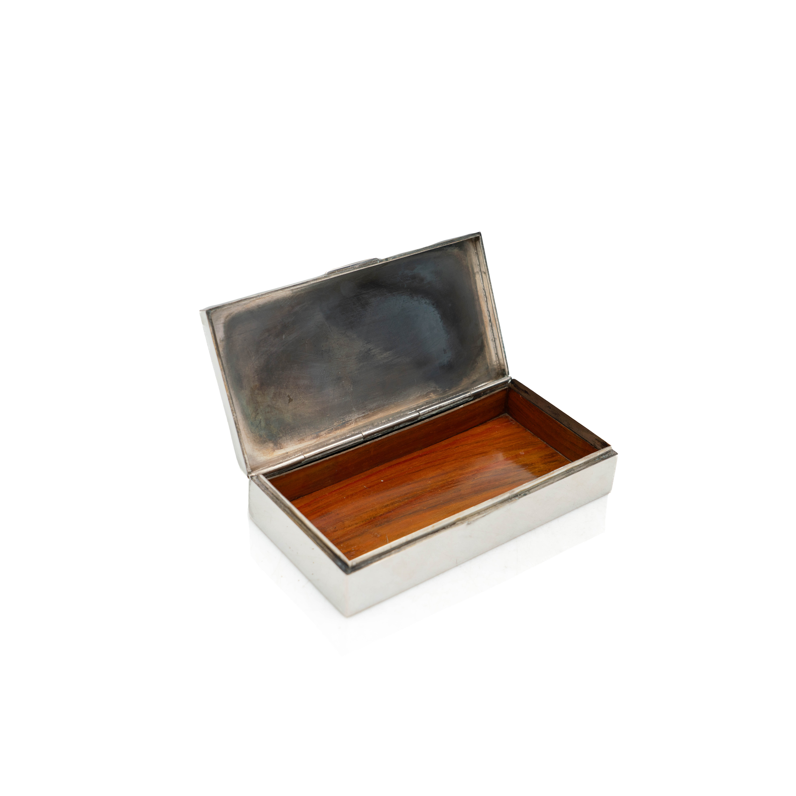 French Silver & Brass Box