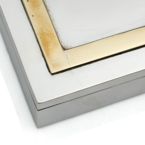 French Silver & Brass Box