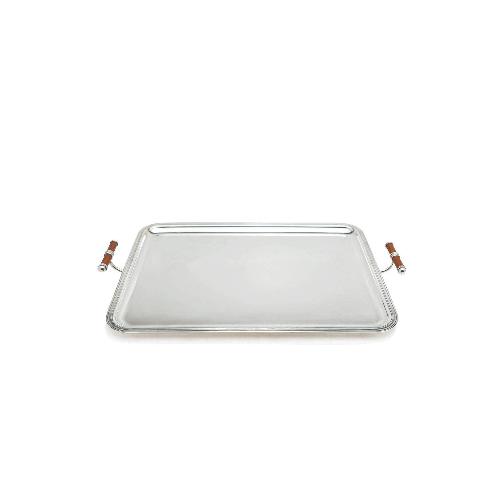 Christofle Tray, Enamel Handles