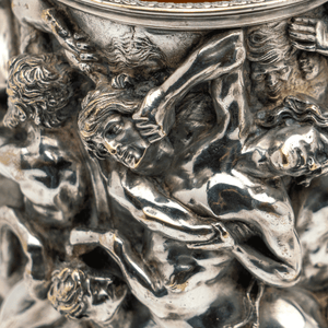 French 19th-Century Silvered Bronze Humidor