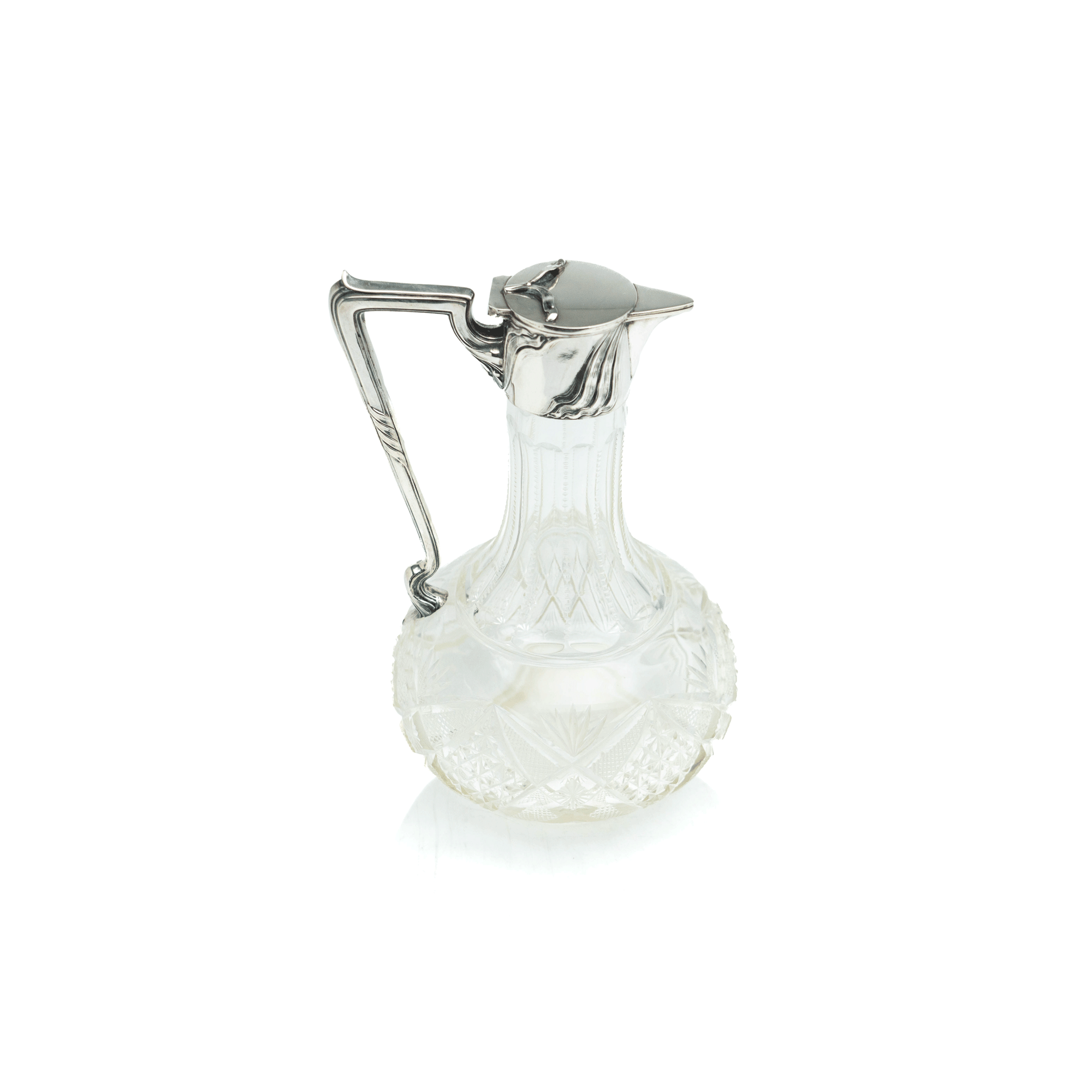 Silver & Cut Crystal Pitcher