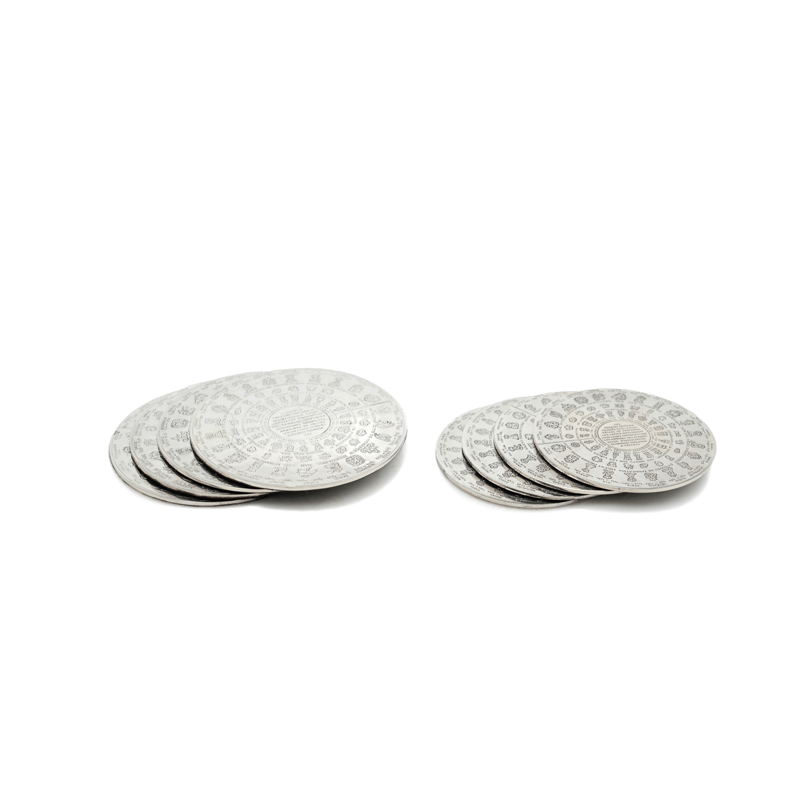 Christofle Coasters, Wine Bottle & Glass