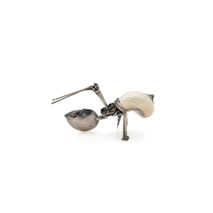 Sterling Silver & Mother of Pearl Hermit Crab