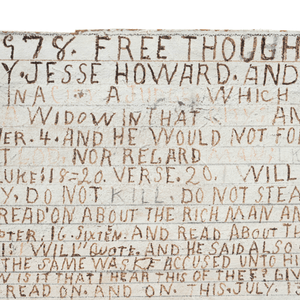 Jesse Howard, Folk Art Sign